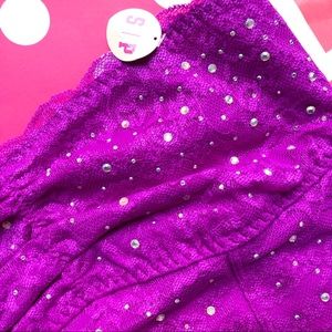 💟NWT VS PINK PURPLE BLING LACE BANDEAU💟